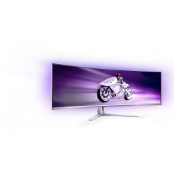 Philips Evnia 8000 49M2C8900L 00 écran plat de PC 124,2 cm (48.9") 5120 x 1440 pixels Dual QHD QDOLED Blanc