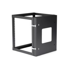 StarTech.com Rack Réseau Mural 12U à 4 Montants, Rack Serveur à Charnières 19" avec Profondeur de Montage 19.8", Rack de