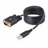 StarTech.com Câble Série Null Modem vers USB de 2m, Rétention COM, FTDI, USB-A vers DB9 RS232, Câble Adaptateur USB DB9,