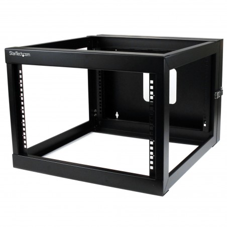 StarTech.com Rack Réseau Mural 6U à 4 Montants, Rack Serveur à Charnières 19" avec Profondeur de Montage 19.8", Rack de Données