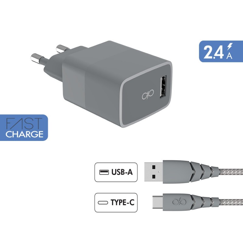 FORCE CASE FPCSCBLAC1.2MRG chargeur d'appareils mobiles Gris