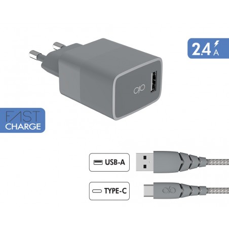 FORCE CASE FPCSCBLAC1.2MRG chargeur d'appareils mobiles Gris