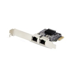 StarTech.com Carte Réseau PCIe Gigabit à 2 Ports, Carte NIC PCI Express 10 100 1000Mbps, Double Realtek RTL8111H, Fonctionne