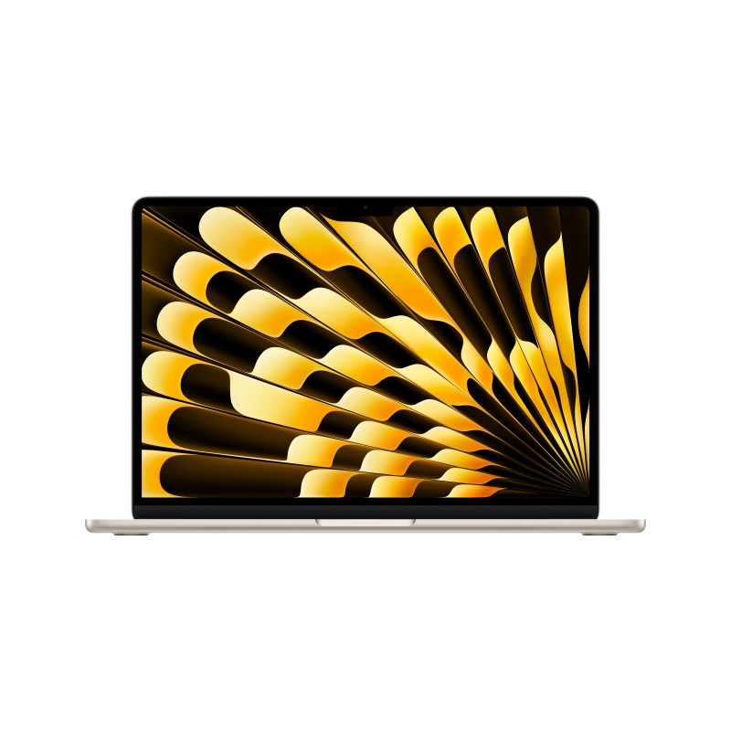 Apple MacBook Air Apple M M3 Ordinateur portable 34,5 cm (13.6") 24 Go 512 Go SSD Wi-Fi 6E (802.11ax) macOS Sequoia Beige