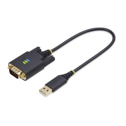 StarTech.com Câble USB vers Série de 30cm, Rétention COM, FTDI, Câble Adaptateur USB-A vers DB9 RS232, Vis Écrous DB9