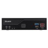 Shuttle Slim PC DH770 , S1700, 2x HDMI, 2x DP , 2x 2.5G LAN, 2x COM, 8x USB, 1x 2.5", 2x M.2, fonctionnement permanent 24 7,