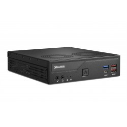 Shuttle Slim PC DH770 , S1700, 2x HDMI, 2x DP , 2x 2.5G LAN, 2x COM, 8x USB, 1x 2.5", 2x M.2, fonctionnement permanent 24 7,