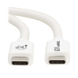 Tripp Lite U521-1P0M-WH câble USB USB4 Gen 2x2 1 m USB C Blanc