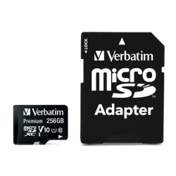 Verbatim Premium U1 256 Go MicroSDXC UHS-I Classe 10